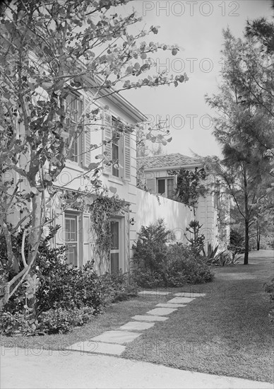 James H. McGraw, Jr., residence in Hobe Sound, Florida. West facade, sharp, 1941. Creator: Gottscho-Schleisner, Inc.