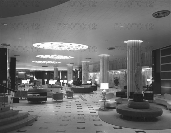 Fontainebleau Hotel, Miami Beach, Florida, 1955. Creator: Gottscho-Schleisner, Inc.