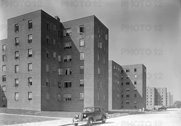 Red Hook Housing Project, Brooklyn, New York, 1939. Creator: Gottscho-Schleisner, Inc.