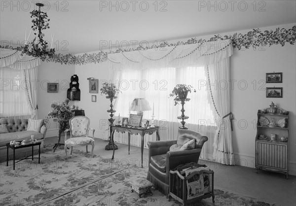 William S Paley, residence in Manhasset, Long Island, 1942. Creator: Gottscho-Schleisner, Inc.