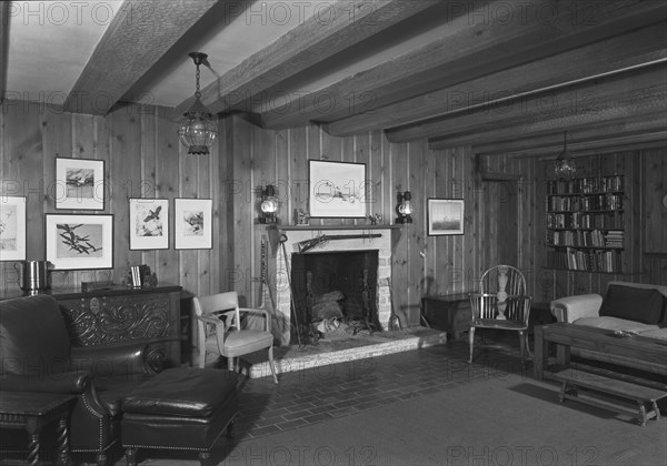 Guido R. Rahr, residence in Manitowoc, Wisconsin, 1945. Creator: Gottscho-Schleisner, Inc.