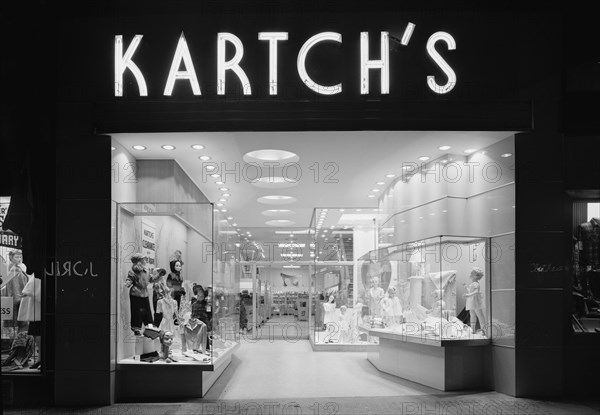 Kartch's, business on Main St., Paterson, New Jersey, 1947. Creator: Gottscho-Schleisner, Inc.