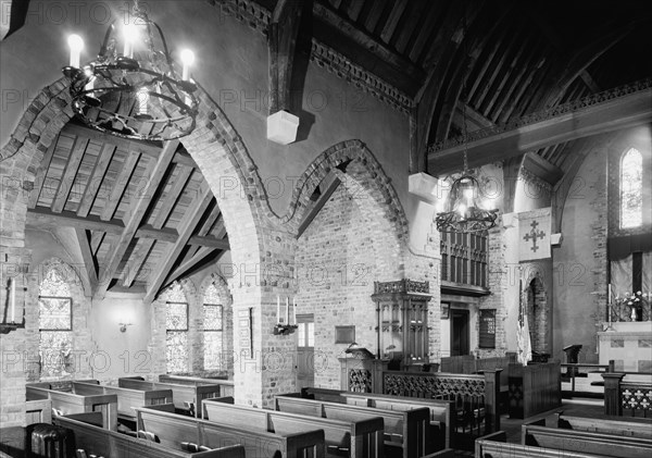 St. Luke's Church, Forest Hills, Long Island, New York, 1949. Creator: Gottscho-Schleisner, Inc.