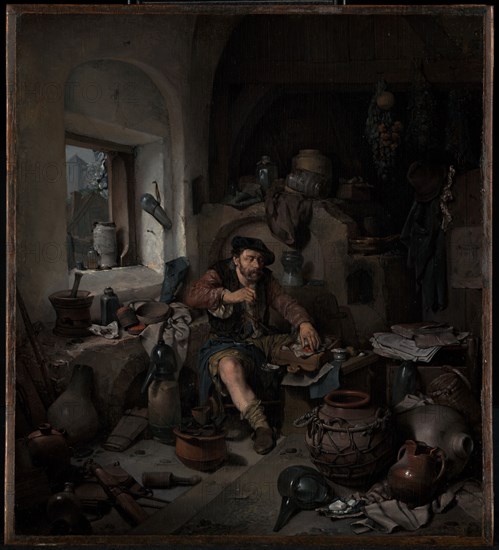 The Alchemist, 1663. Creator: Cornelis Bega.