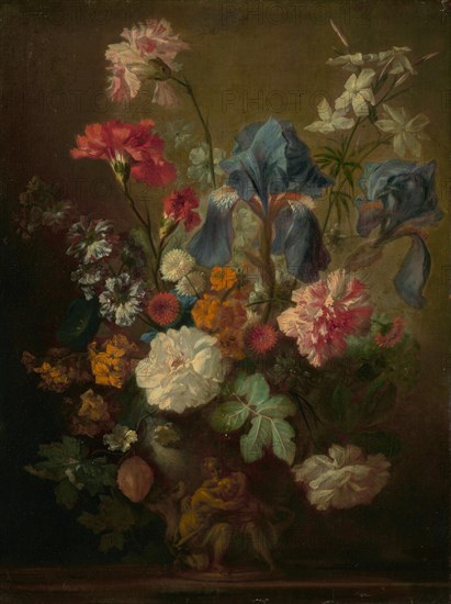 Vase of Flowers, mid-18th century. Creator: Follower of Jan van Huysum.