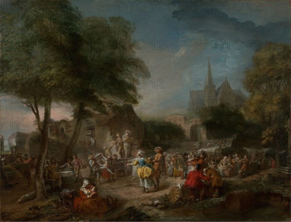 The Country Dance, about 1760-1762. Creator: Gabriel de Saint-Aubin.