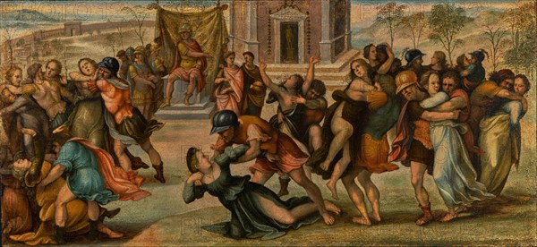 The Abduction of the Sabines, about 1520. Creator: Girolamo del Pacchia.