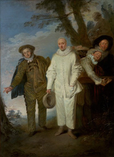 The Italian Comedians, about 1720. Creator: Jean-Antoine Watteau.