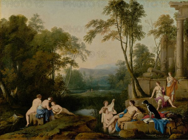 Diana and Her Nymphs in a Landscape, 1644. Creator: Laurent de la Hyre.