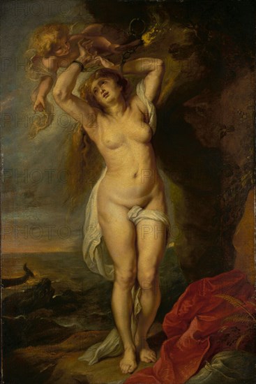 Andromeda, about 1640s. Creator: Workshop of Peter Paul Rubens.