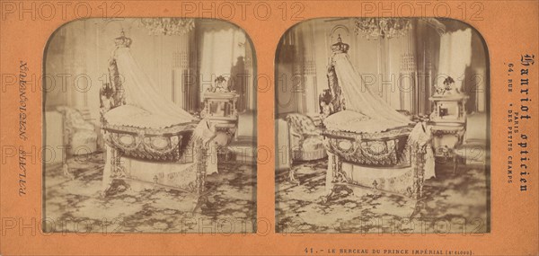 Le Berceau du Prince Imperial (St. Cloud), 1860s. Creator: A. Hanriot.