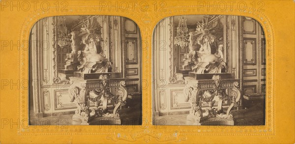 Salon des poudules, Versailles, 1860s. Creator: Adolphe Block.