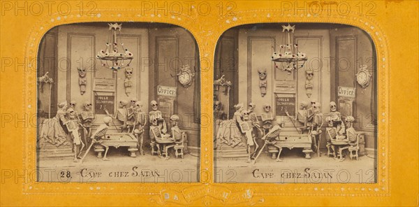 Cafe Chez Satan, 1860s. Creator: Adolphe Block.