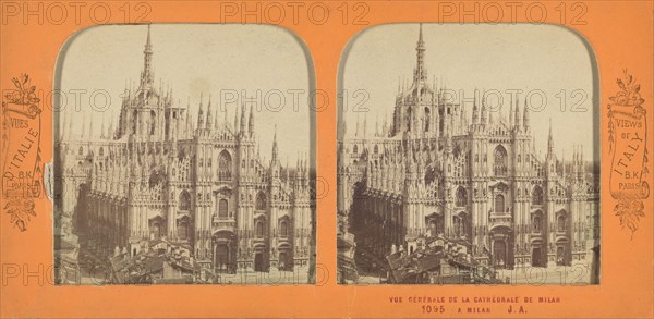 Vue Generale de la Cathedrale de Milan a Milan, 1860s. Creator: Adolphe Block.