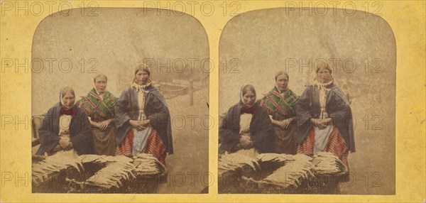 Newhaven Fishwomen., 1860s. Creator: Alexander McGlashon.