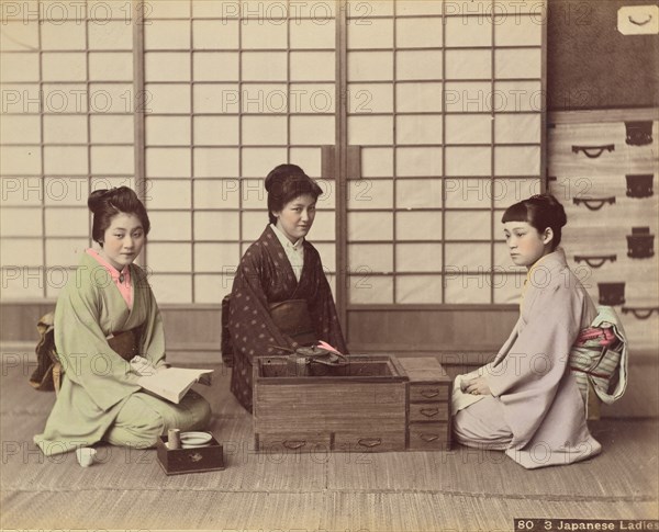 Japanese Ladies, 1870s-1890s. Creator: Kusakabe Kimbei.