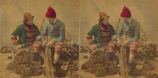 Dutch Fishermen, about 1868. Creator: London Stereoscopic & Photographic Co.