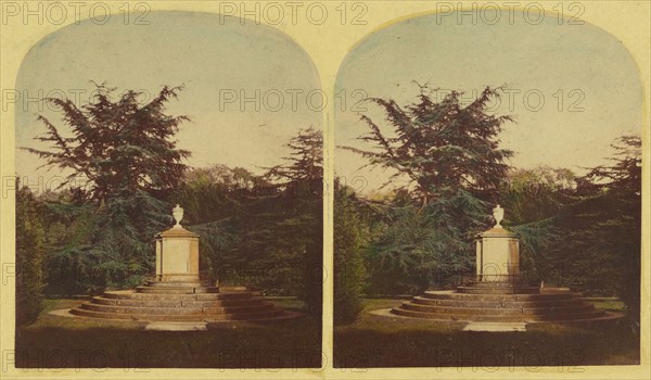 Boatswain's Tomb. Newstead Abbey, about 1860. Creator: London Stereoscopic & Photographic Co.