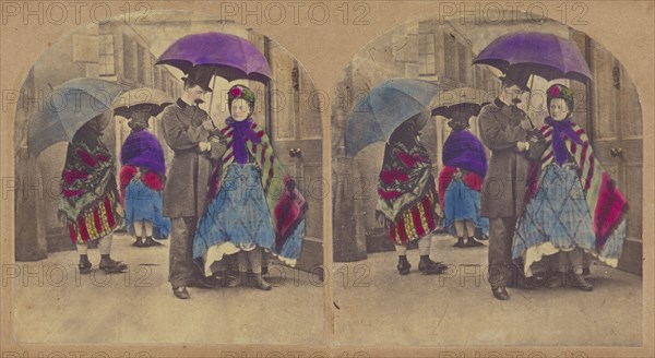 The Wet Day., about 1860. Creator: New York Stereoscopic Company.