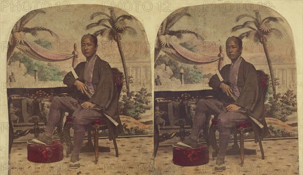 Member of the First Japanese Diplomatic Mission to the United States, negative 1860; print 1860s. Creator: Charles De Forest Fredricks.