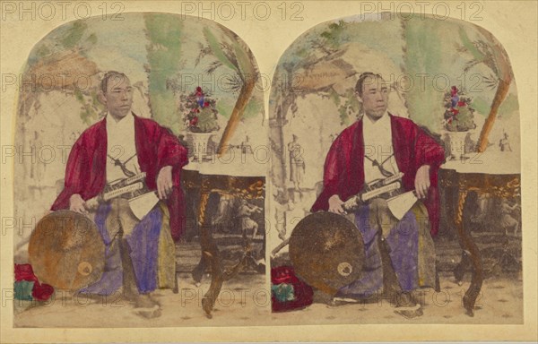 Shiozawa Hikojiro, Member of the First Japanese Diplomatic Mission to the..., neg 1860; print 1860s. Creator: Charles De Forest Fredricks.