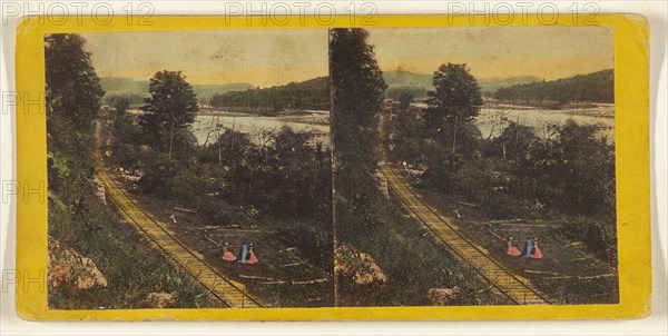 Delaware Water Gap. View from near the Kittating House, looking North., about 1864. Creator: E. & H.T. Anthony.