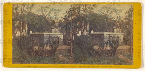 View of John C. Calhoun's Tomb, Charleston, S.C., 1865. Creator: E. & H.T. Anthony.