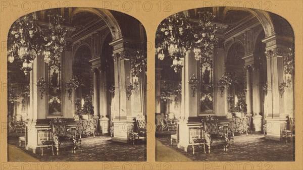 Salon de reception (Hotel de ville), 1855-1865. Creator: F. Grau.