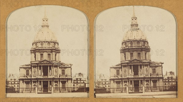 Hotel des Invalides (vues de Paris)., 1855-1865. Creator: F. Grau.