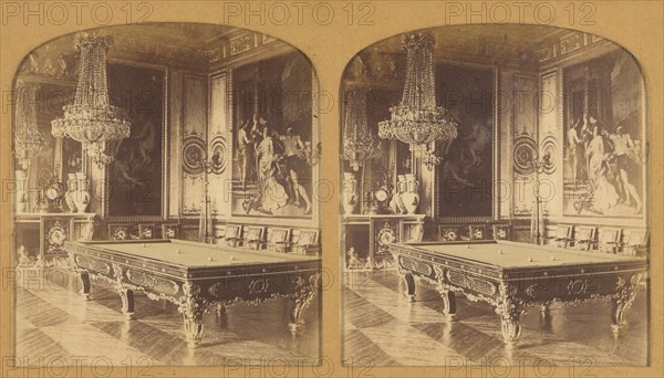 Salle de Billard (Chateau de St. Cloud.), 1855-1865. Creator: F. Grau.