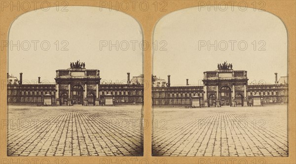 Arc de Carouselle, Paris, France, 1855-1865. Creator: F. Grau.