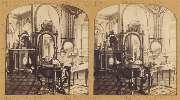 Cabinet de Toilette (Chateau de St. Cloud), 1855-1865. Creator: F. Grau.