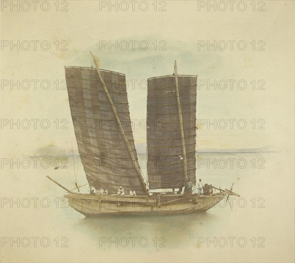 The First Corean Junk Bringing Dispatches, May 30, 1871. Creator: Felice Beato.