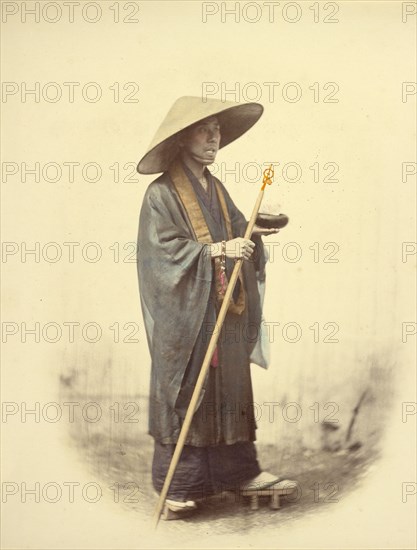 Priest with Pastoral Staff, 1866-1867. Creator: Felice Beato.