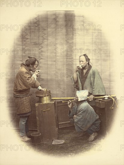 Saki Seller, 1866-1867. Creator: Felice Beato.