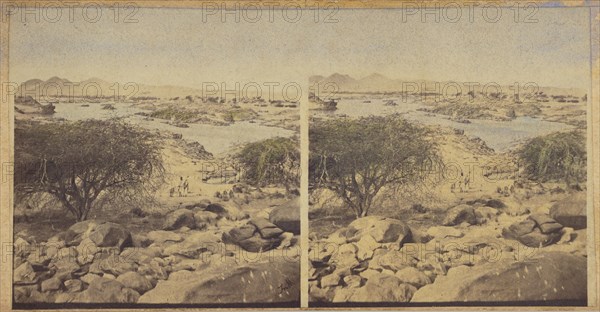 Oasis in desert, 1856-1857. Creator: Francis Frith.