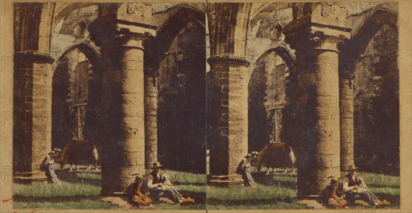 Voyage de Bretagne. Saint-Mathieu (Finistere) Ruines de l'Abbaye, No. 4., about 1860. Creator: Charles Paul Furne.