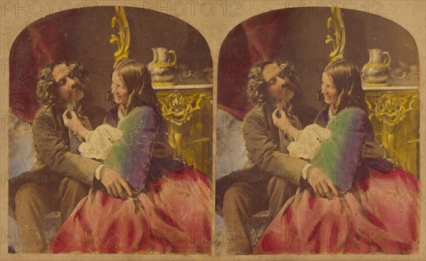 Affection's Pledge., 1860s. Creator: Joseph John Elliott.