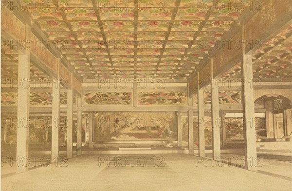 Interior of Hongwanji Temple, Kyoto. The Cathedral of the Shinshu Sect., 1897. Creator: Ogawa Kazumasa.