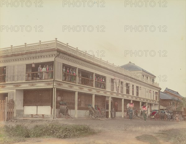 Geisha House, 1870s-1890s. Creator: Kusakabe Kimbei.