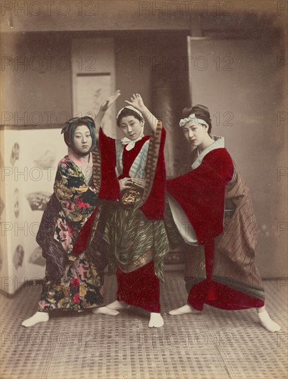 Dancing Party, 1870s-1890s. Creator: Kusakabe Kimbei.