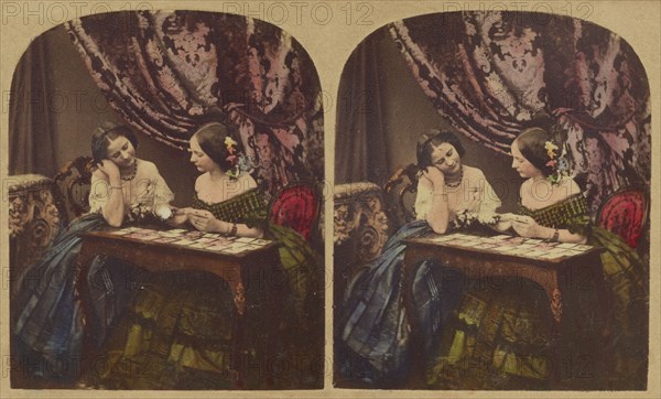 Fortune Telling, about 1865. Creator: London Stereoscopic & Photographic Co.