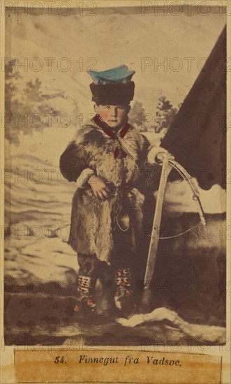 Young Sami boy, about 1867. Creator: Marcus Selmer.