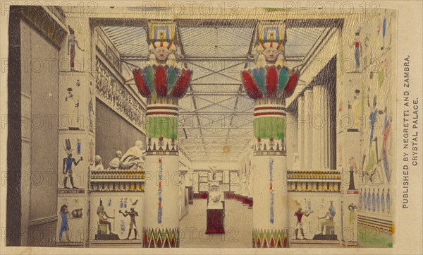 Egyptian Court, negative 1855; print about 1862. Creator: Negretti and Zambra.