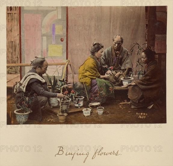 Buying Flowers, about 1873-1883. Creator: Shinichi Suzuki I.