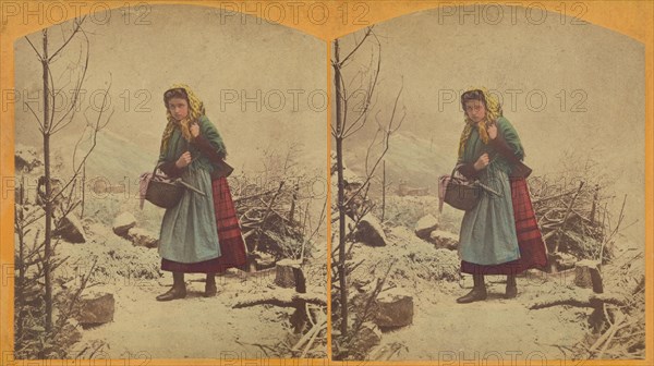 Woodcutters daughter (evening)., about 1860. Creator: Unknown.