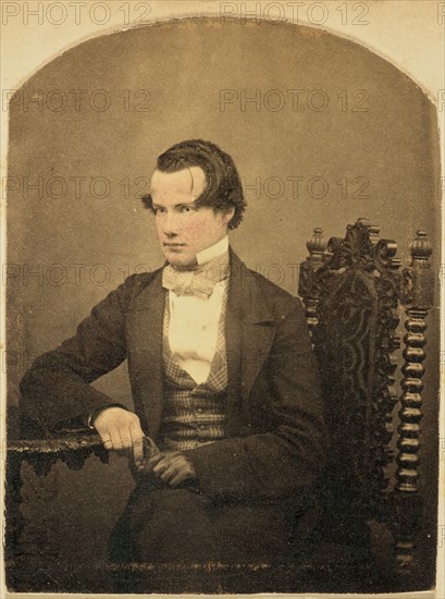 Portrait of a young man, 1850s-1860s. Creator: Unknown.