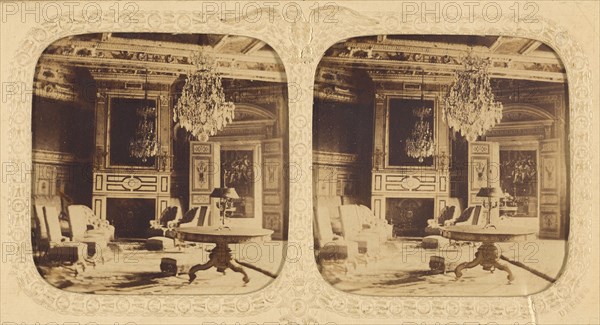 Palais de Fontainebleu (Salon Louis XIII), about 1865. Creator: Unknown.