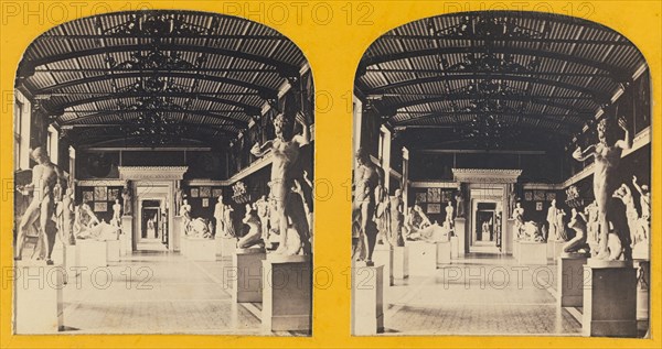 Salle des Modeles antiques, Musee de Berlin., about 1865. Creator: Unknown.