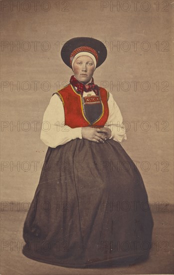 Girl from Qvindherred 1867. Creator: Unknown.